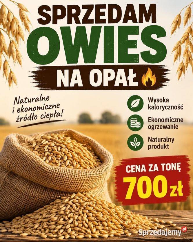 Owies pellat opał sprzedam