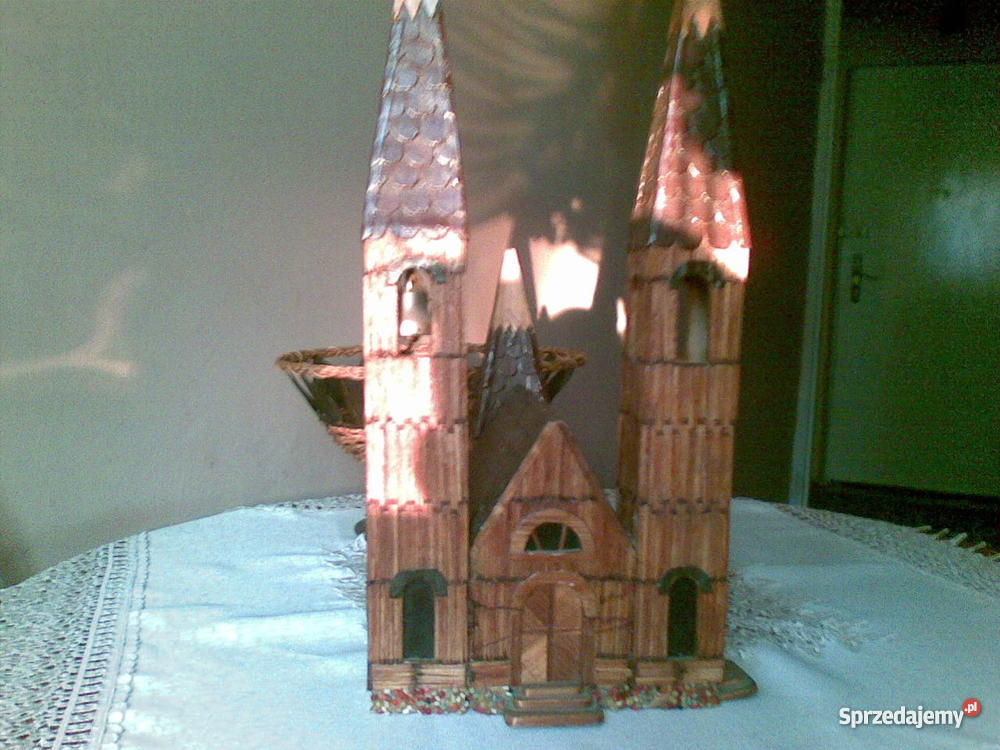makieta kościoła z zapałek świętokrzyskie Jędrzejów