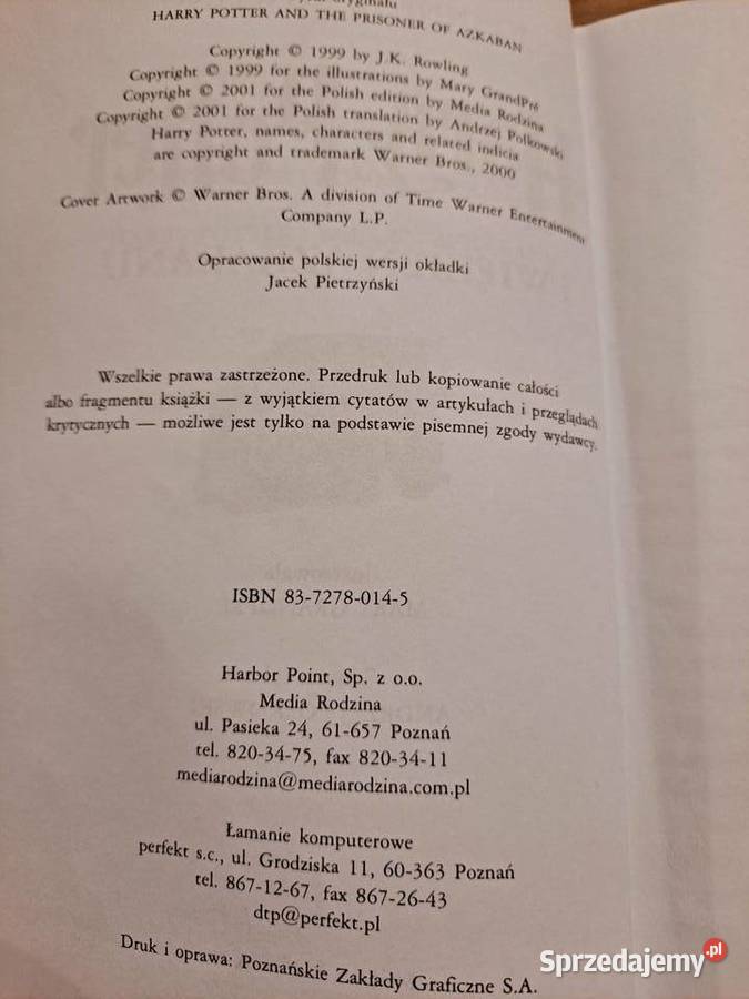 Harry Potter KSIĄŻKI 4 sztuki małopolskie Kraków