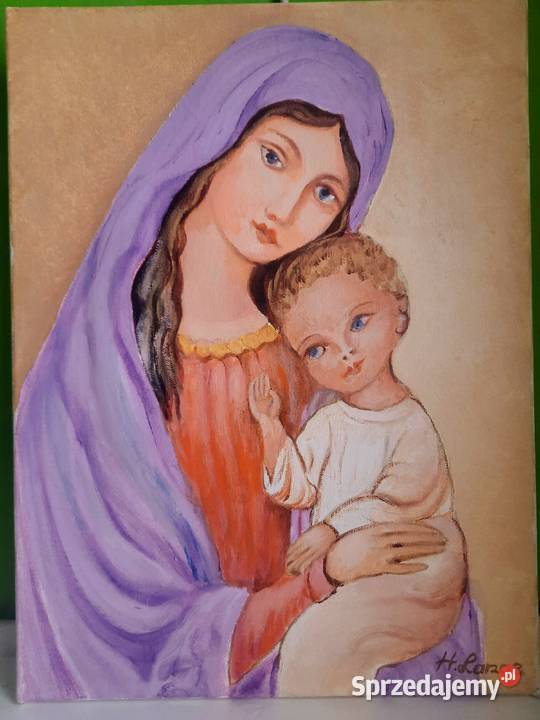 Obrazki religijne 30 x 40 Hieronim Lange Poznań sprzedam