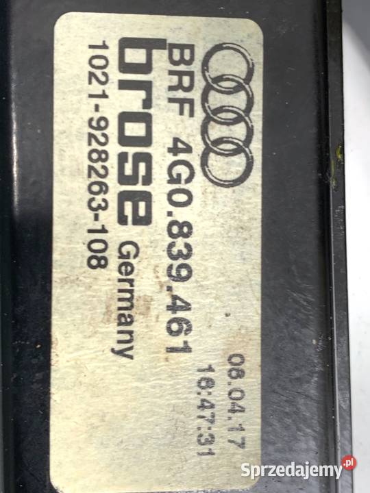 PODNOŚNIK SZYBY LEWY TYŁ AUDI A6 C7 4G0839461