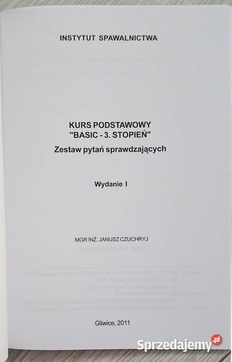 Kurs podstawowy BASIC 3 stopień zestaw pytań Gorlice