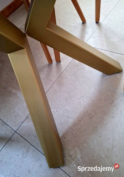 Stół dębowy rozkładany 90x90130 elegancki nogi mazowieckie Warszawa