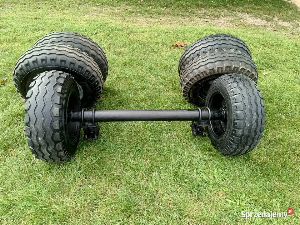 Sprzedam oś z kołami komplet i koła balonowe Serniawy-Kolonia