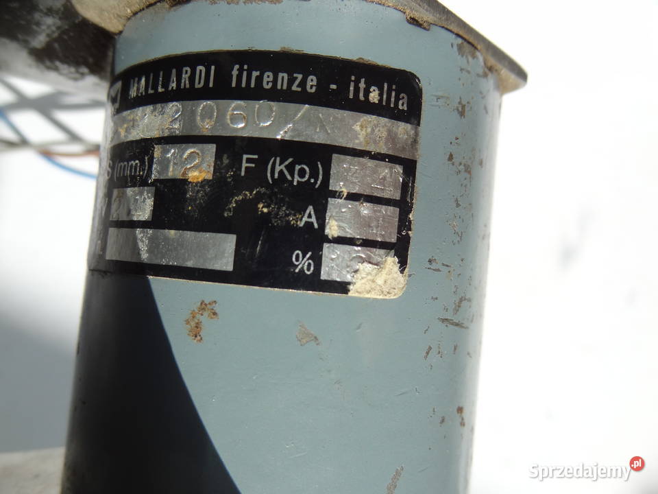Elektromagnes przesuwny MALLARDI Firenze ITALIA podkarpackie