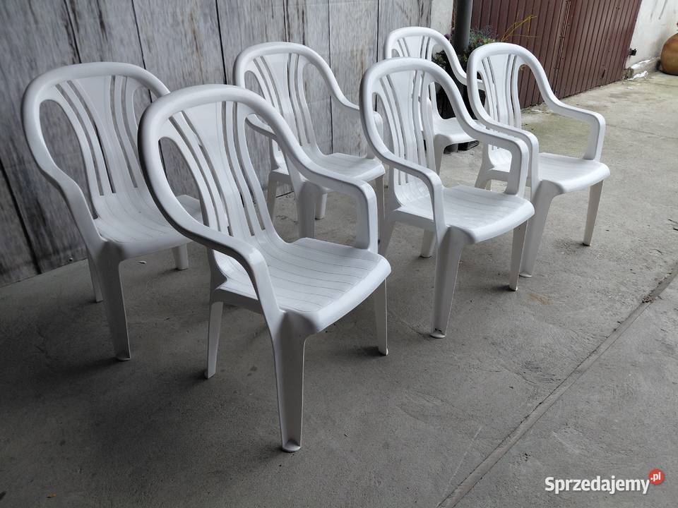 krzesła ogrodowe plastikowe Kettler 385 Byczyna sprzedam