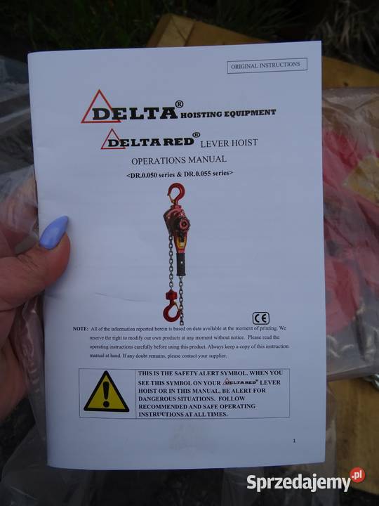 WCIĄGARKA ŁAŃCUCHOWA KIFOR 9T DELTARED DR0050 Wąchock