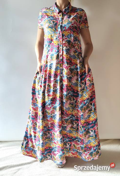 Długa kolorowa sukienka Soaked in Luxury L 40 Spódnice i sukienki zachodniopomorskie Szczecin