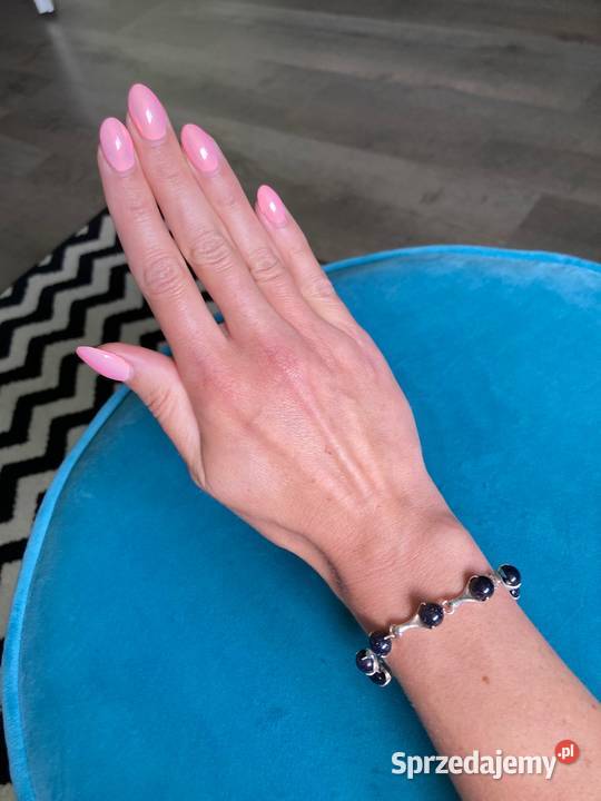 Nowy komplet srebro bransoletka kolczyki Noc