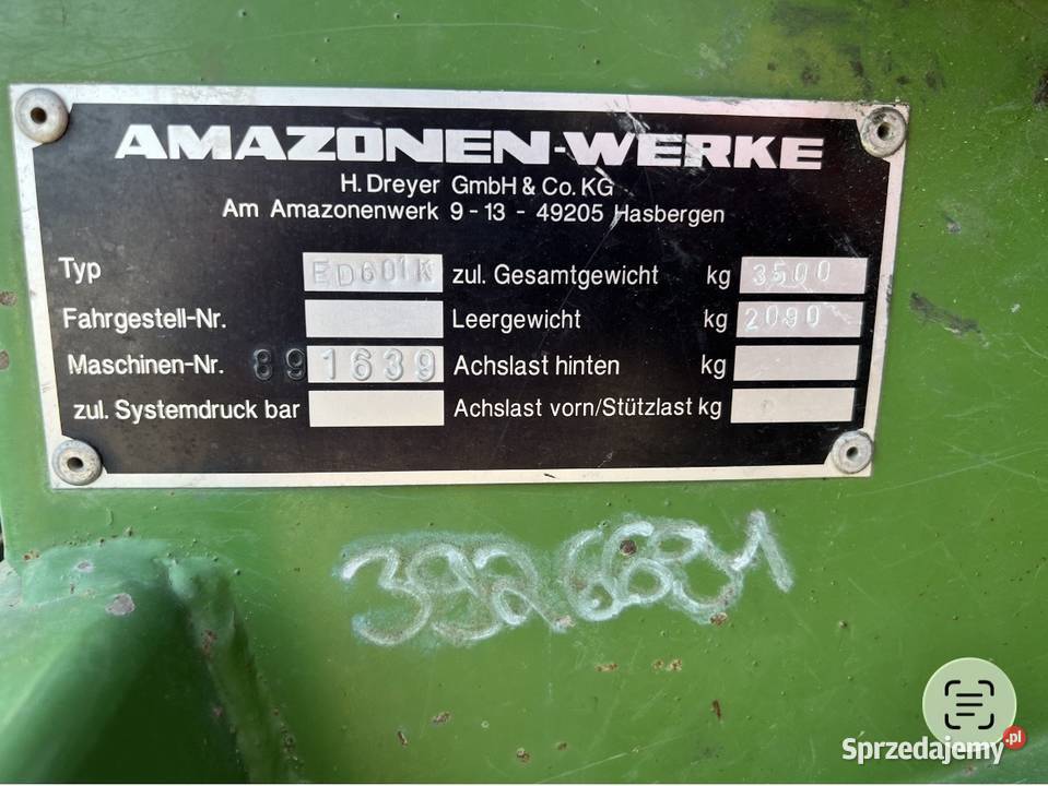Siewnik do kukurydzy Amazone ed601k