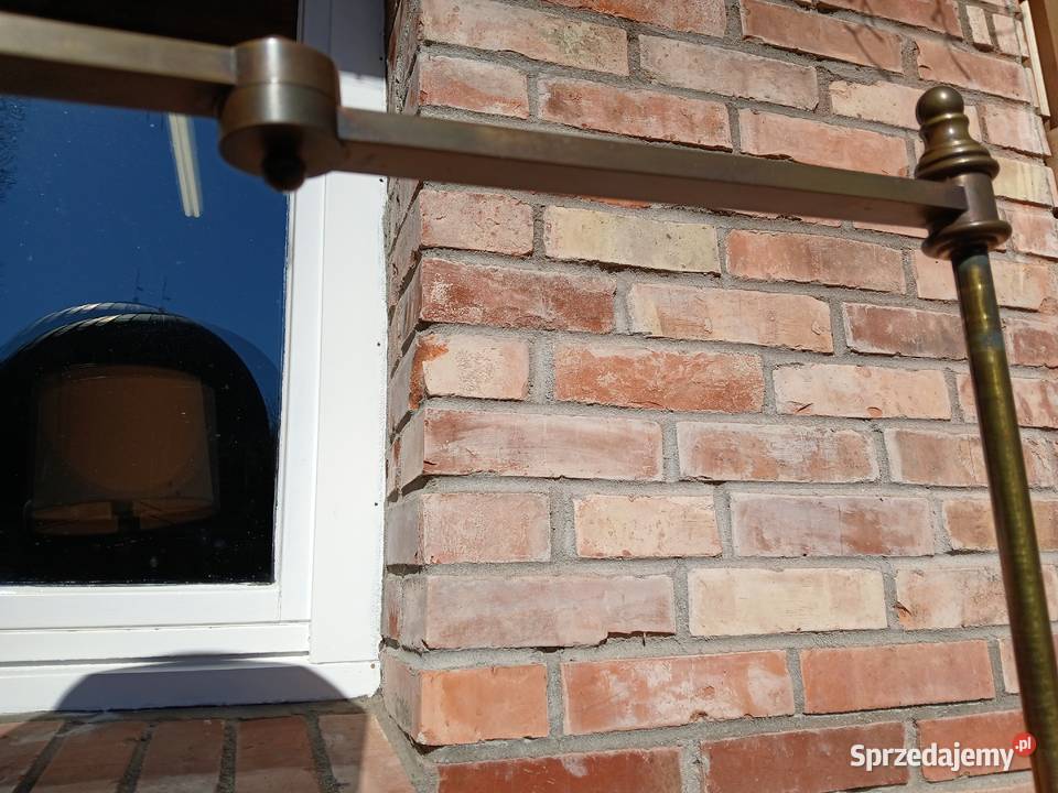 Lampa Podłogowa do czytania regulowana mosiężna zachodniopomorskie Gawroniec sprzedam