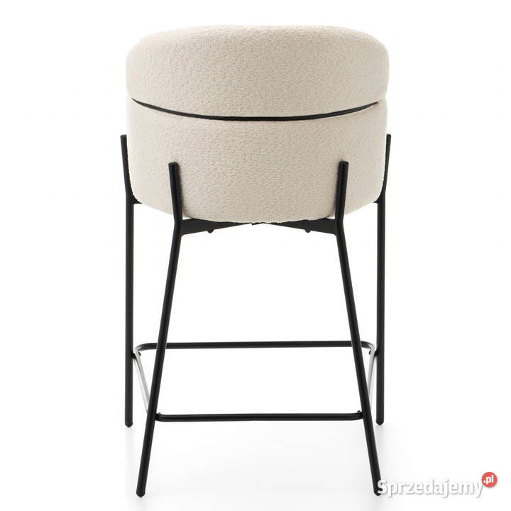 Hoker Tapicerowany Bolzano Boucle Jasnobeżowe Tarchały Małe