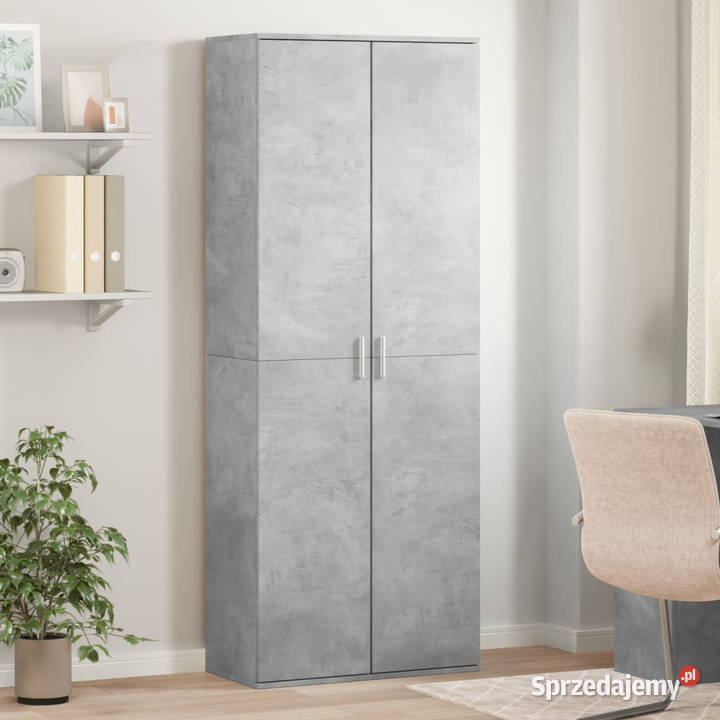 Wysoka szafka szarość betonu 70x35x180 WM3276661 Pozostałe Warszawa