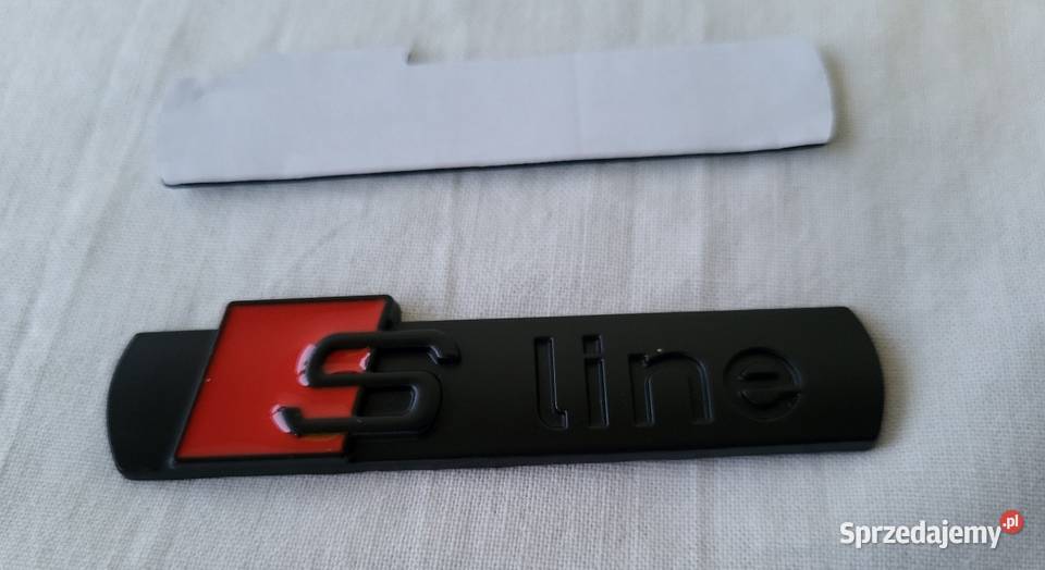 Logo S Line Audi aluminiowe Noweemblemat grill śląskie Gliwice