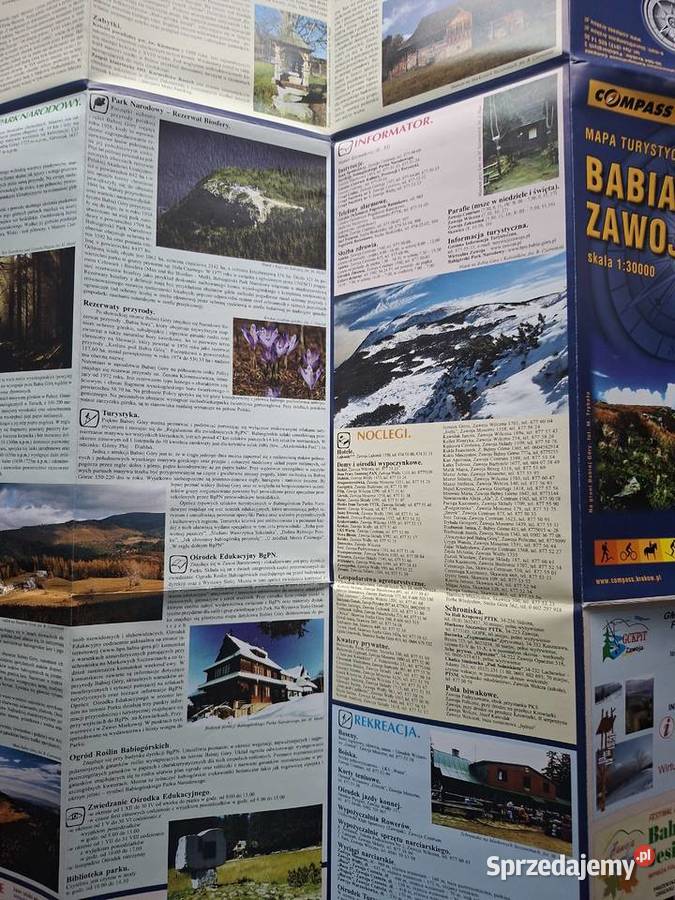 Babia Góra Zawoja 1 30 000 GPS Compass mapa Kultura i Rozrywka Kraków