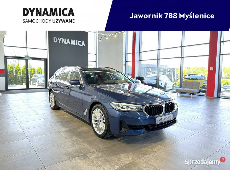 BMW 520 d Touring mHEV 190 automat 2021 r salon tempomat Myślenice