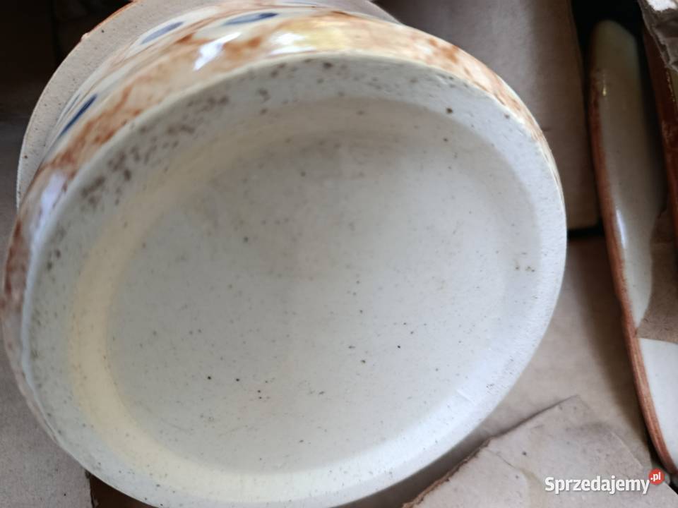 rzadko spotykany ceramiczny serwis Bolesławiec Klenica sprzedam