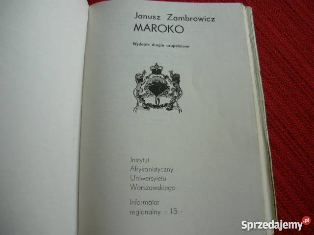 Maroko Janusz Zambrowicz przewodnik Myszków