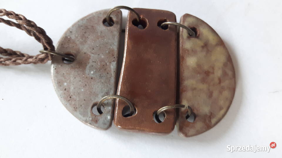Naszyjnik ceramiczny ręcznie wykonany Naszyjniki Otwock