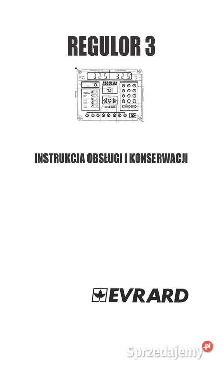 Hardi Regulor 6 Instrukcja obsługi REGULOR 3 4 Szamotuły sprzedam