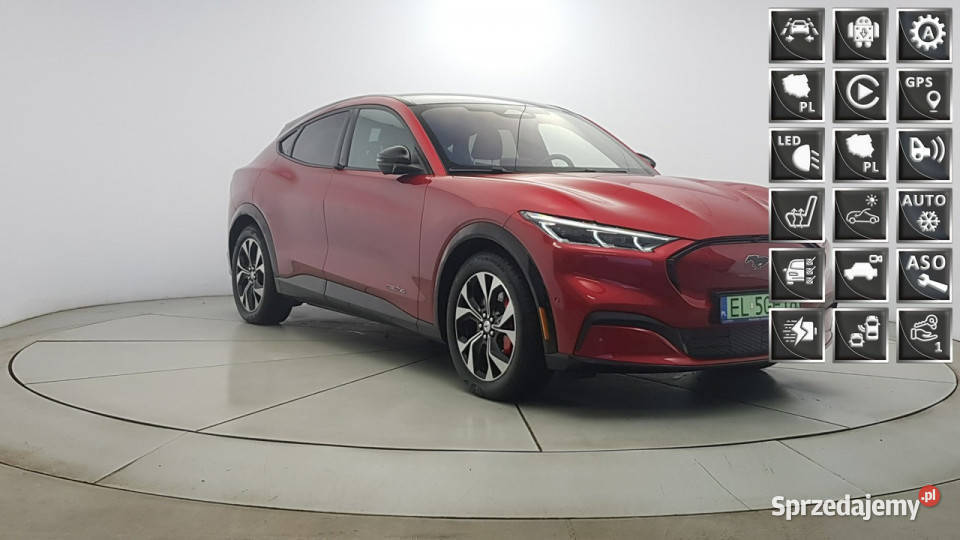 Ford Mustang MachE 75kWh AWD Premium Z Polskigo nieuszkodzony Warszawa