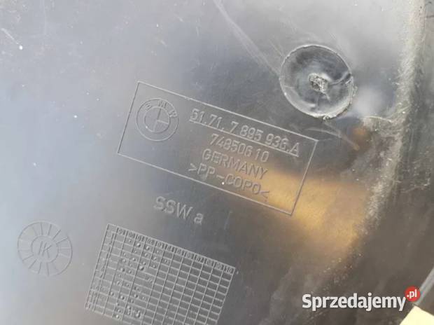 BMW E46 M3 Osłona Tylnego Błotnika Prawa Częstochowa