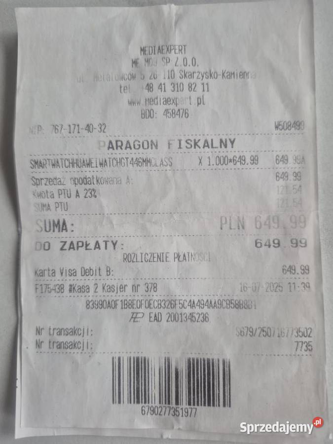 Huawei Watch GT 4 na gwarancji Skarżysko Kościelne