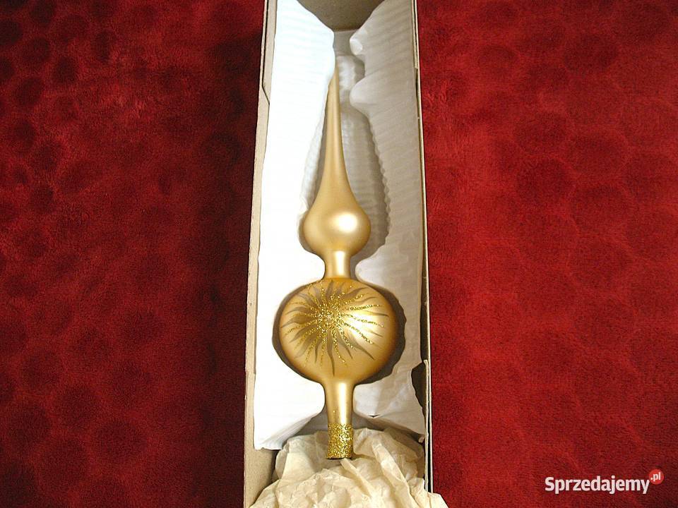 Szpic Czub na choinkę szkło relikt PRL i DDR Siedlce