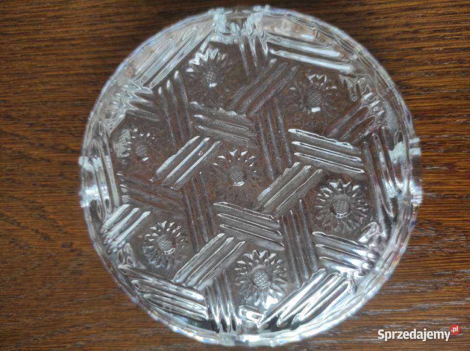 Popielniczka kryształowa stare szkło PRL