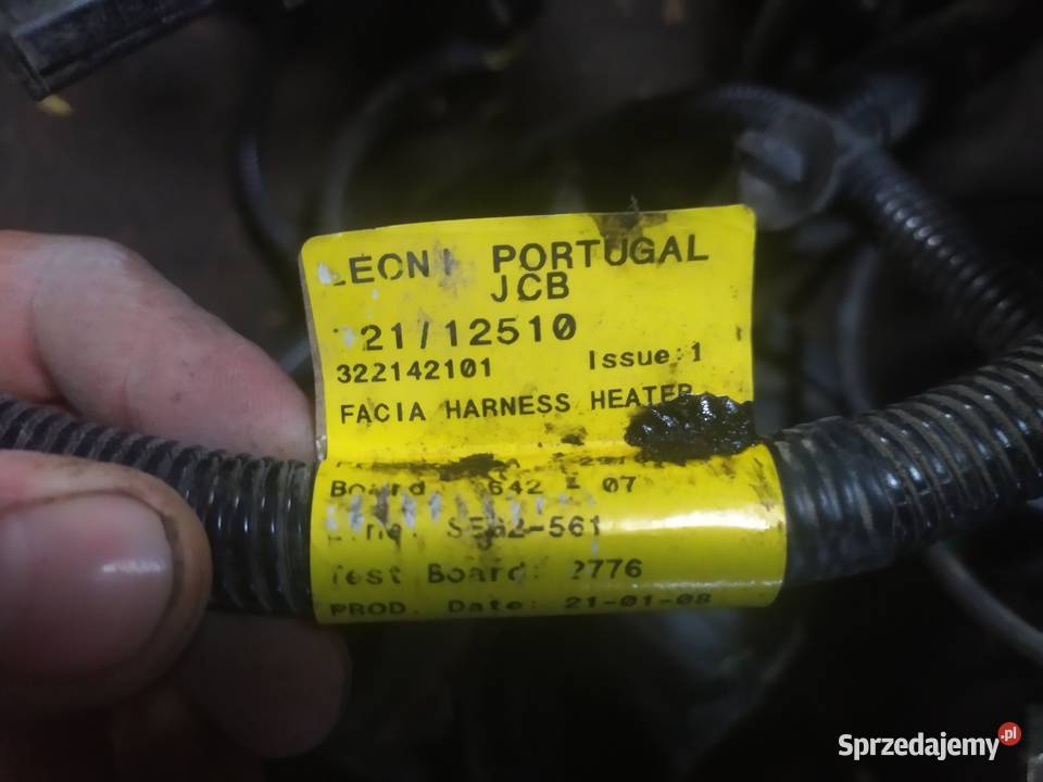 Wiązka elektryczna kabiny jcb js 220 2007 4 HK 1 Łagów