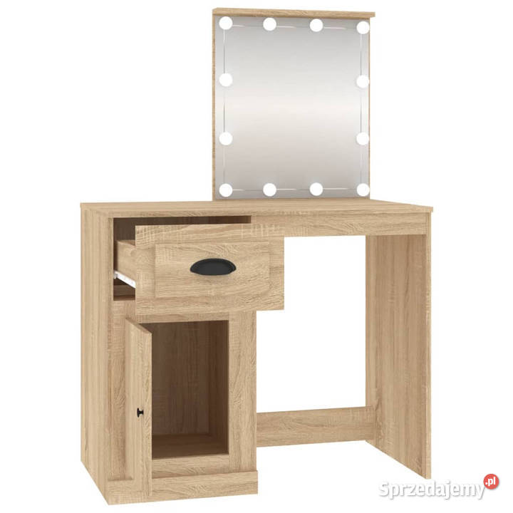 Toaletka z LED dąb sonoma 90x50x1325 WM816771 mazowieckie Warszawa