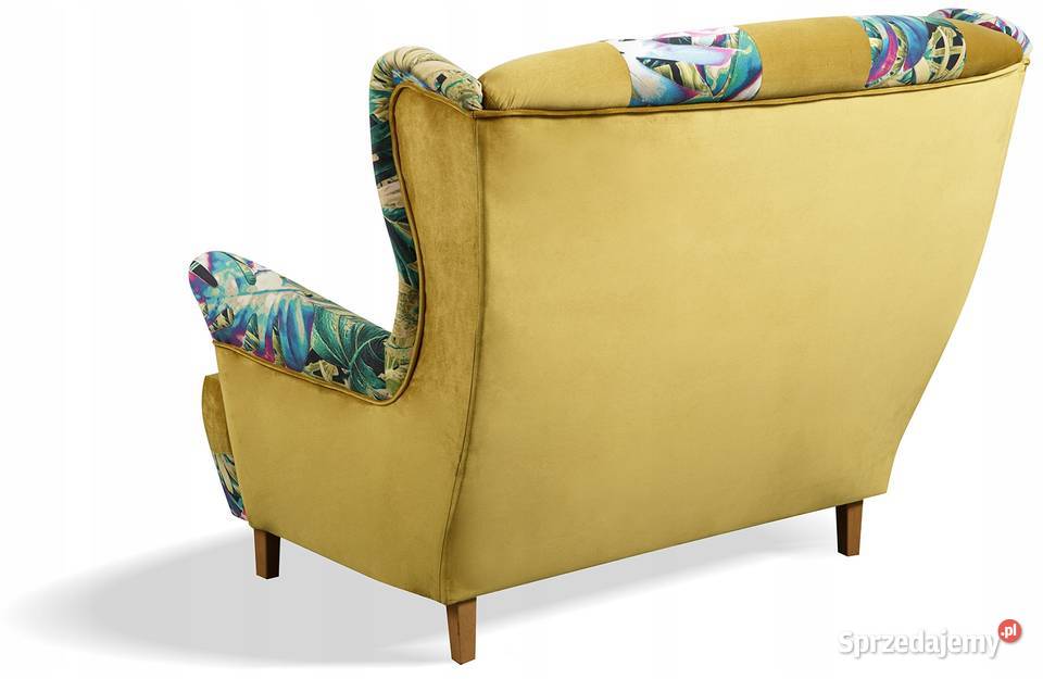 Fotel Patchwork Uszak Wypoczynkowy Dwuosobowy