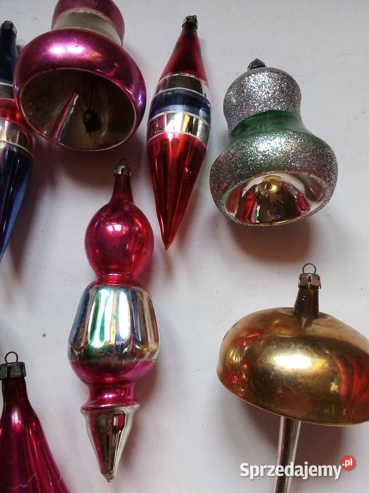 zestaw starych bombek vintage PRL śląskie Częstochowa