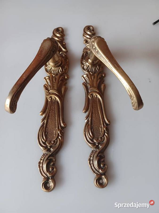 Klamki i szyldy mosiężne Poznań sprzedam