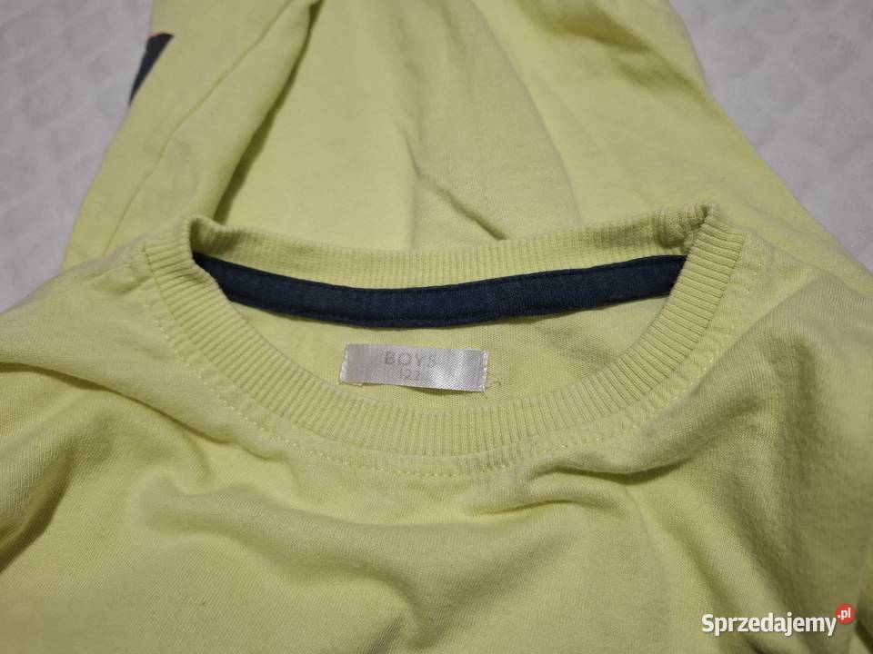 Koszulka krótki rękaw Tshirt żółta krokodyl Boys Czeladź