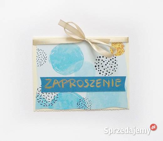 pastelowe zaproszenia na różne okazje niebieskie Biuro warmińsko-mazurskie Olsztyn