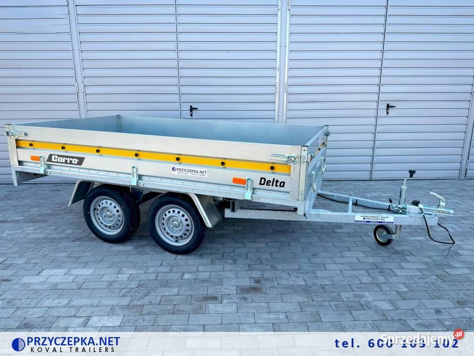 Mocna przyczepa lekka CARRO DELTA 2615 2w1 Kowal