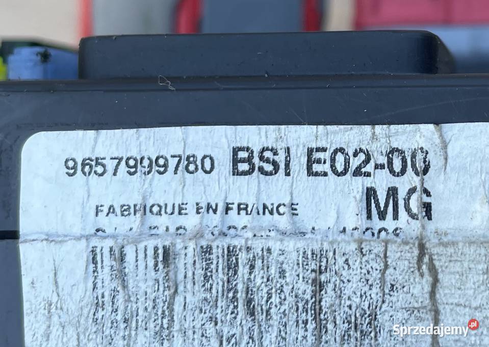 9657999780 moduł skrzynka bsi E02 peugeot 206 zachodniopomorskie Szczecin