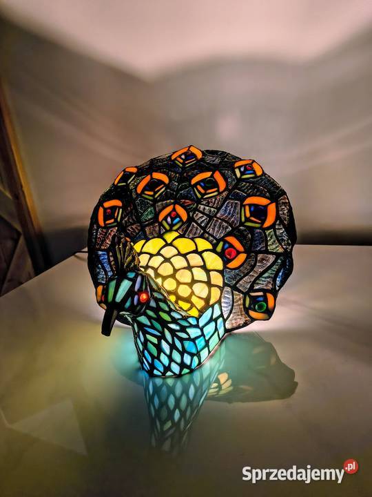 Tiffany lampa witrażowa stołowa nocna biurowa Zaręba