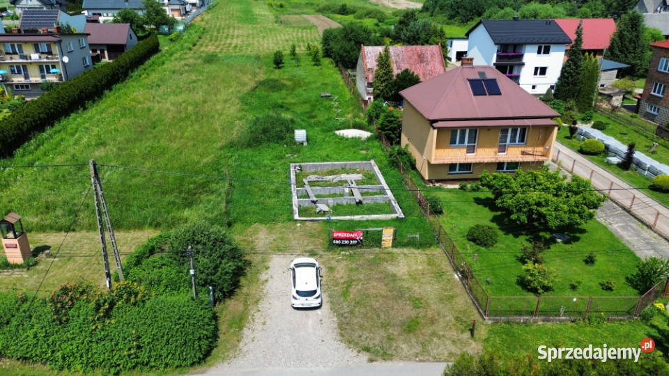 Raczna k Krakowa działka budowlana 13 ar z asfalt Rączna