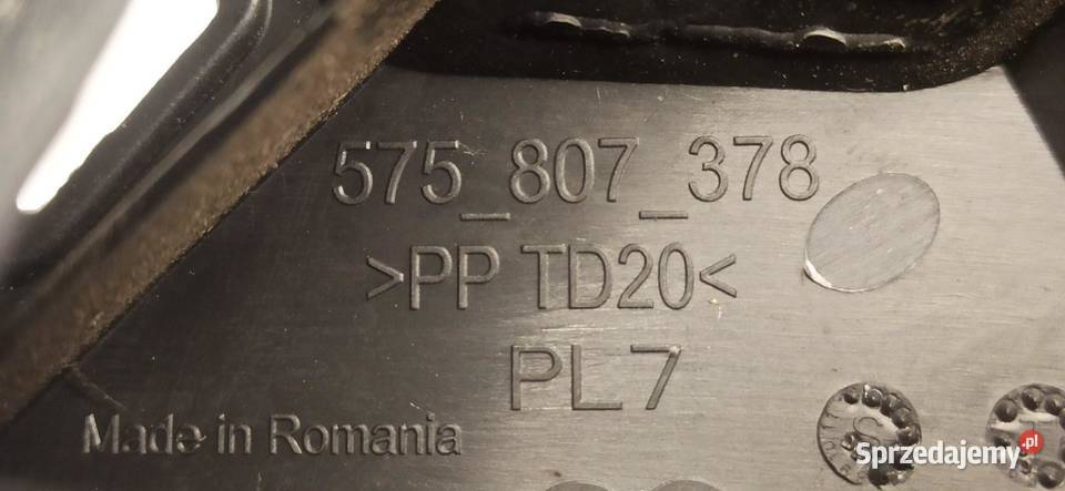 SEAT ATECA ŚLIZG ZDERZAKA PRAWY TYŁ 575807378 Części montażowe