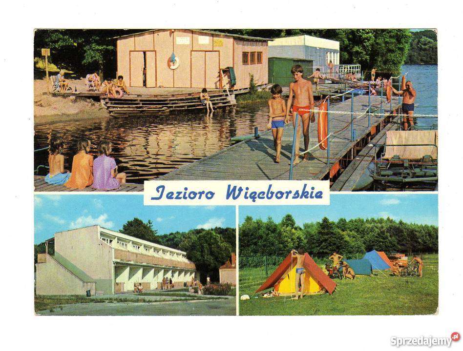 JEZIORO WIĘCBORSKIE POCZTÓWKA Krynki