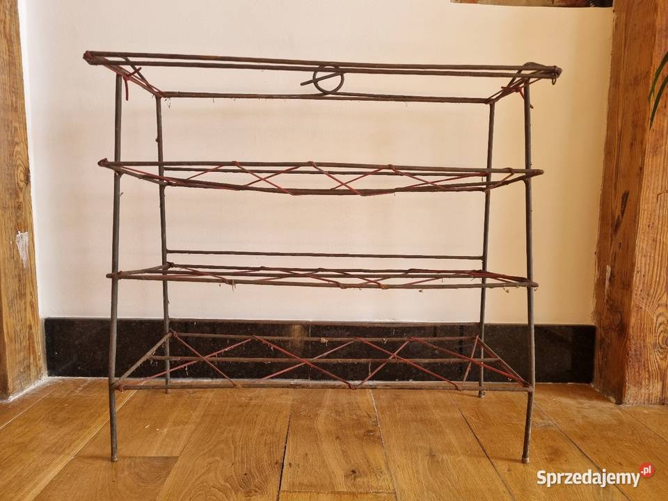 Stara półka na buty metalowo żyłkowa mazowieckie Warszawa
