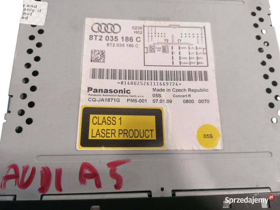 RADIO AUDI A7 8T2035186C sprzedam