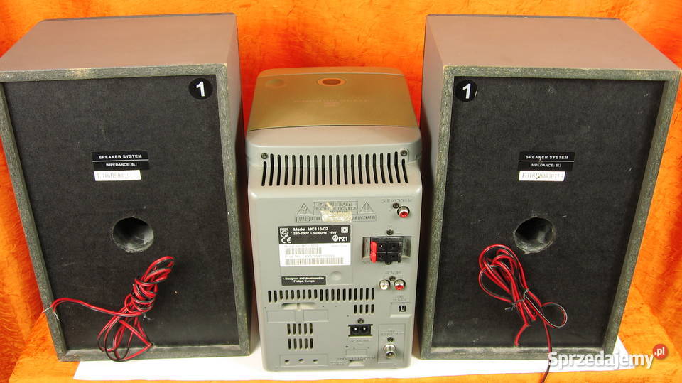 WIEŻA PHILIPS MC115 KOLUMNY GŁOŚNIKI wzmacniacz Świebodzice