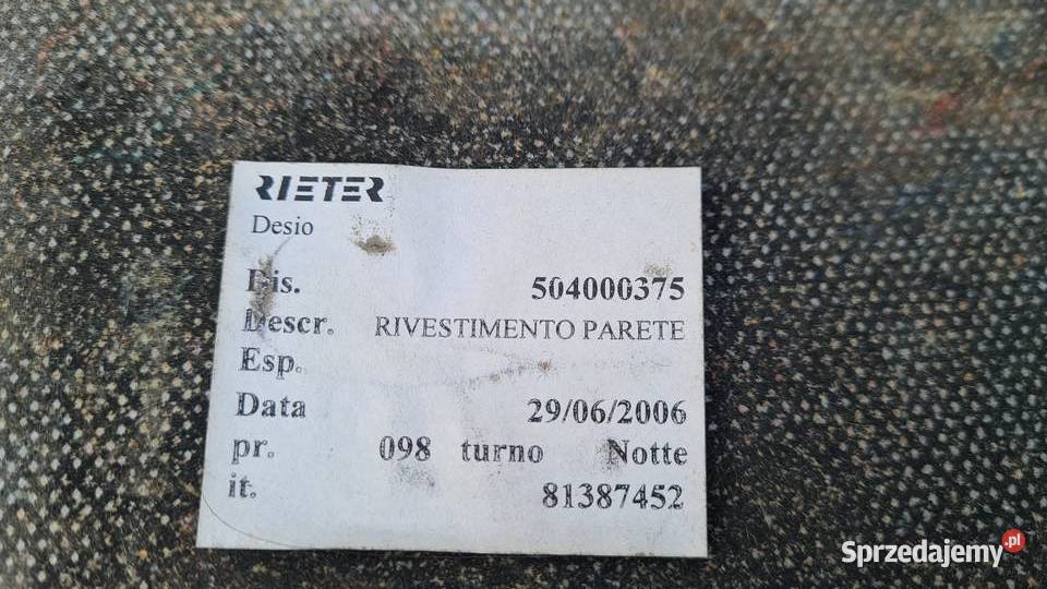 IVECO DAILY 4 0611 tapicerka podsufitka ściana Legnica