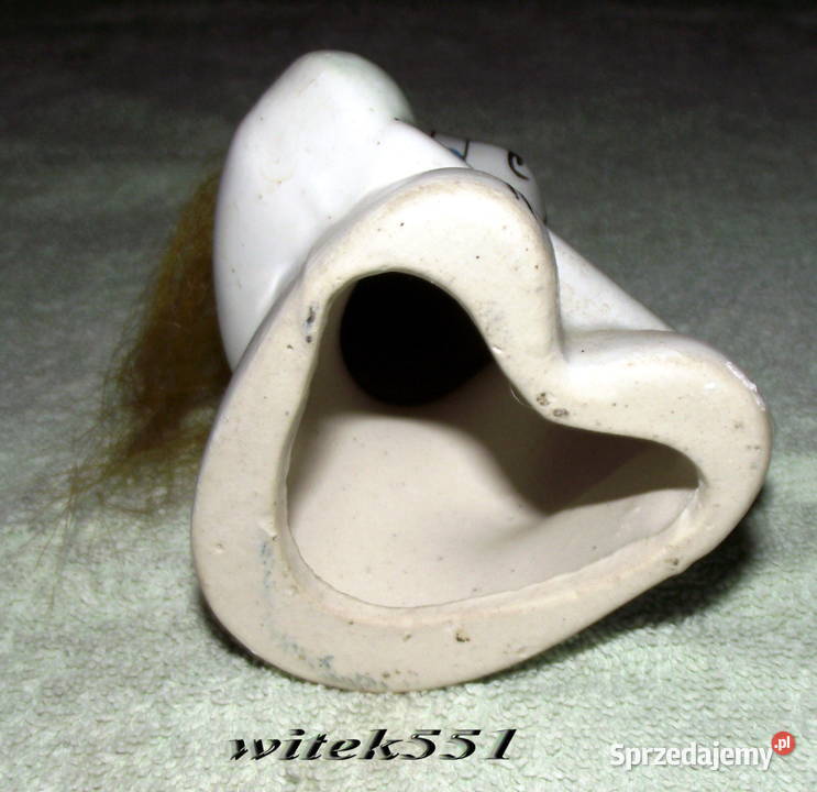 PIĘKNY PORCELANOWY KOLOROWY PAJACYK BŁYSZCZĄCY Stalowa Wola