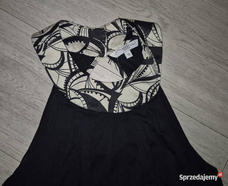 Bluzka damska Look czarna 40L biały Łódź