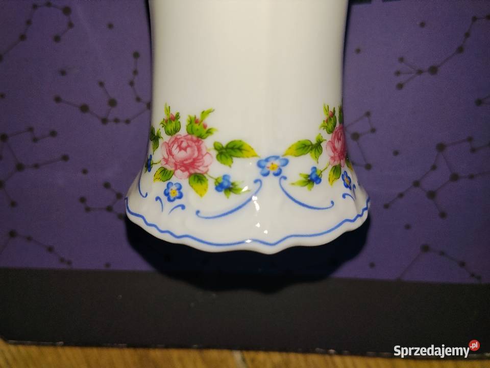 Porcelanowy wazonik Hutschenreuther biały pomorskie