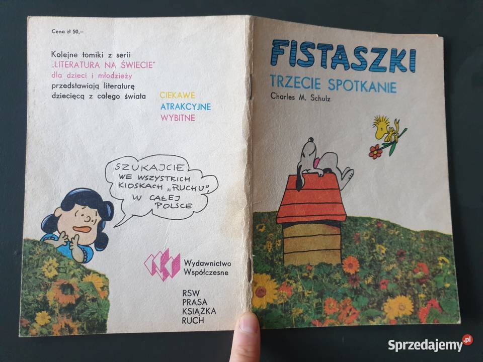 Fistaszki Trzecie Spotkanie wydanie pierwsze czarno-biały
